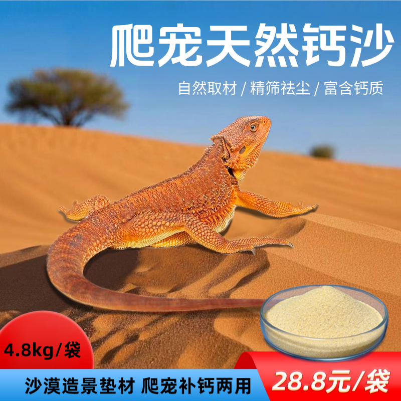【钙沙垫材】爬宠天然垫料鬃狮蜥蜴用品爬饲养造景装饰宠物钙砂