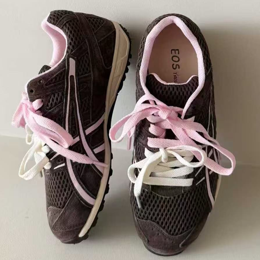 9211【桃之夭夭】复古德训百搭双鞋带运动老爹女鞋