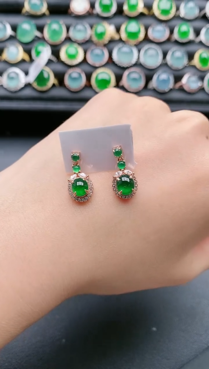 【闪购商品】翡翠戒指银S925镶嵌111111