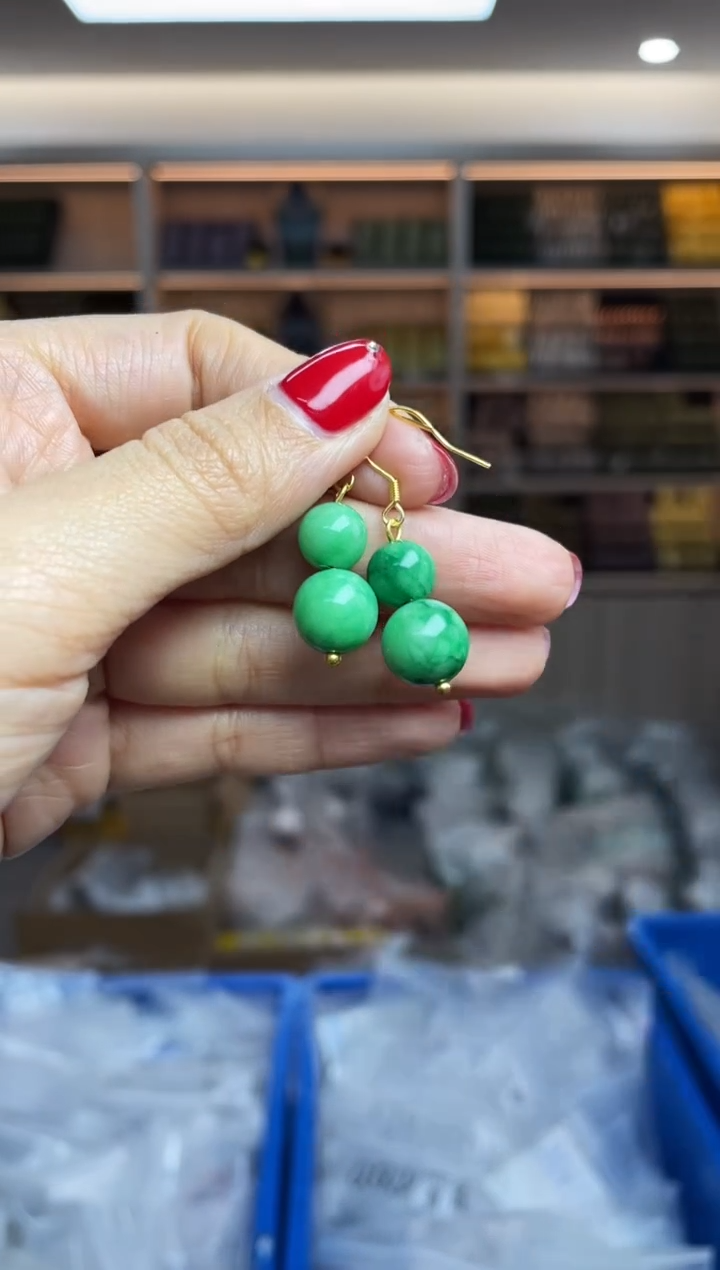 【闪购商品】翡翠耳饰银S925镶嵌多样性发一件