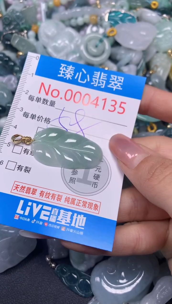 【闪购商品】翡翠颈饰未镶嵌含绳0004135