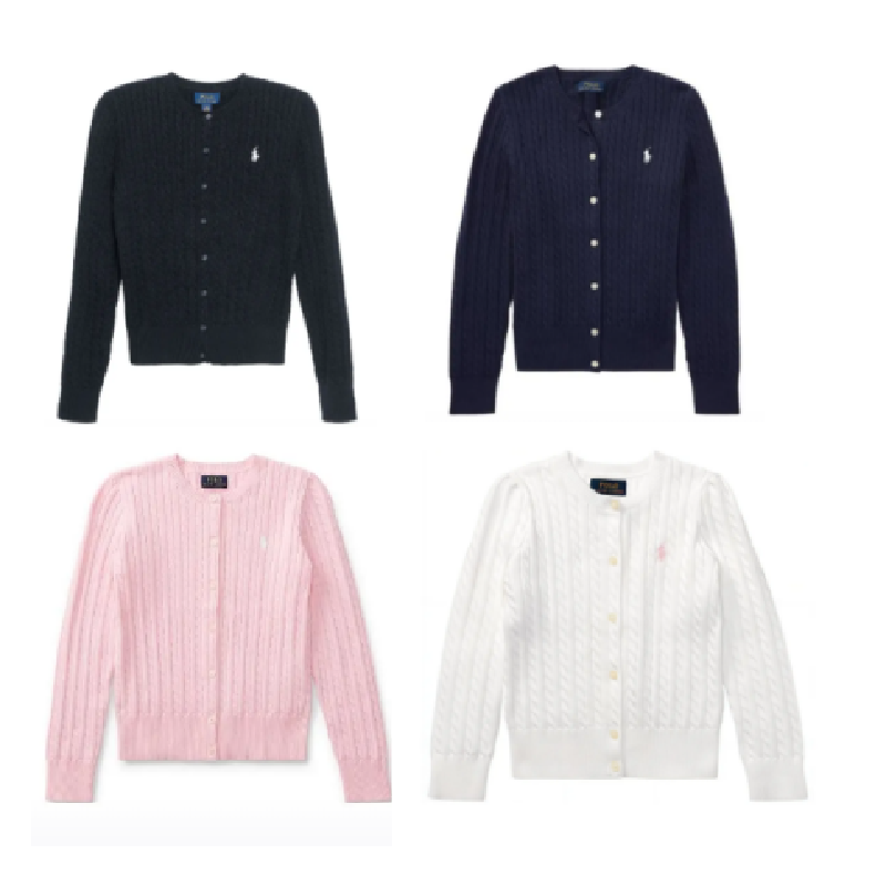 Ralph Lauren/拉夫劳伦【小圈】赵露思同款Logo刺绣圆领长袖针织衫