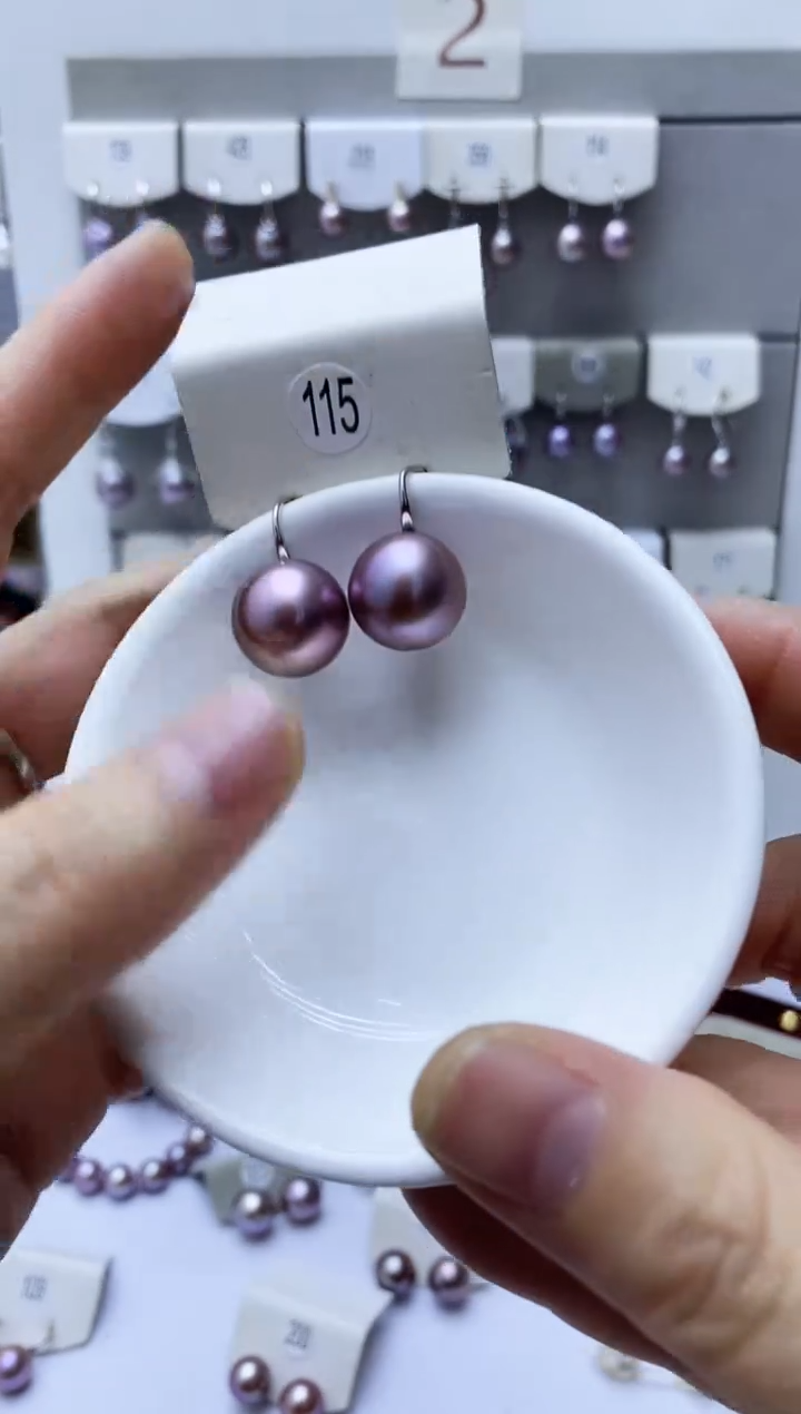 【闪购商品】淡水珍珠耳饰银S925镶嵌115