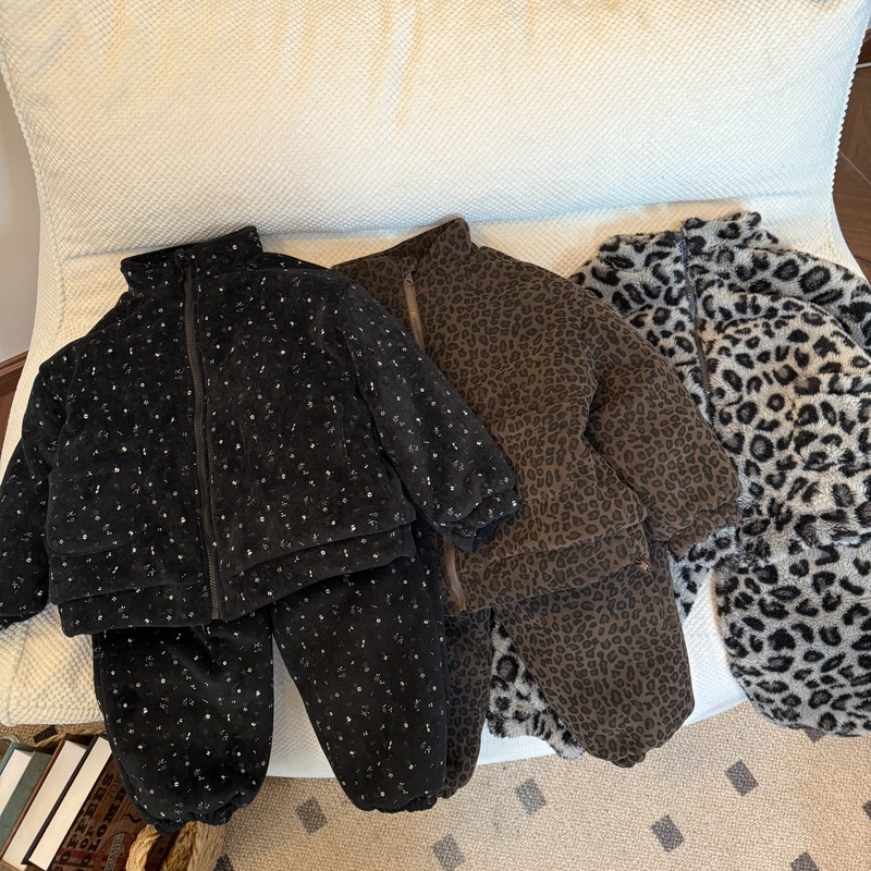 儿童冬季韩版中性款保暖套装宝宝家居服FT052