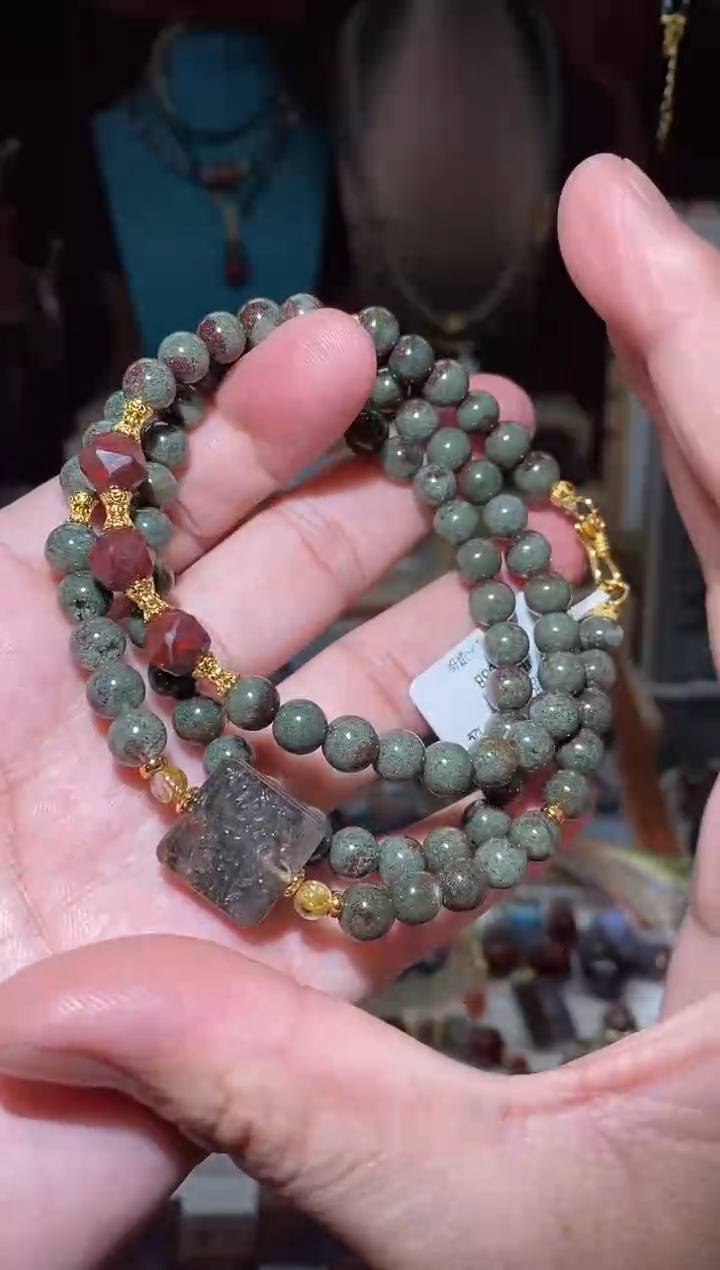 绿幽灵万能链未镶嵌水晶多样性发一条