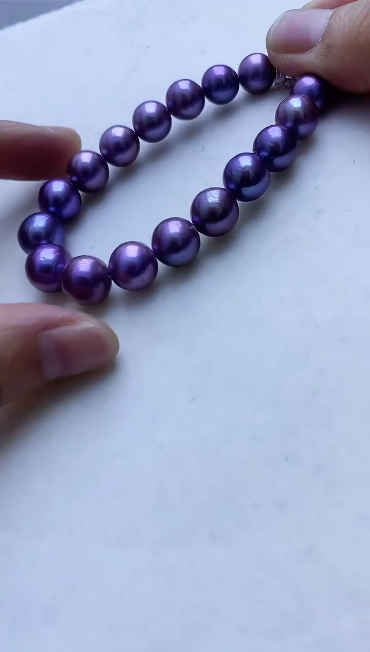 【闪购商品】淡水珍珠手串银S925镶嵌手串4