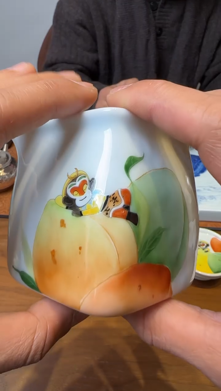 朱*朱清 桃之夭夭兰寿悟空四方公杯