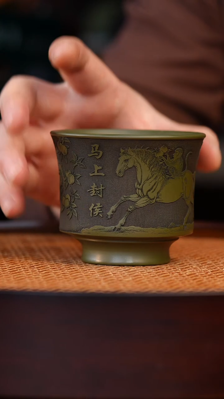 茶杯紫砂宜兴全手工紫砂杯