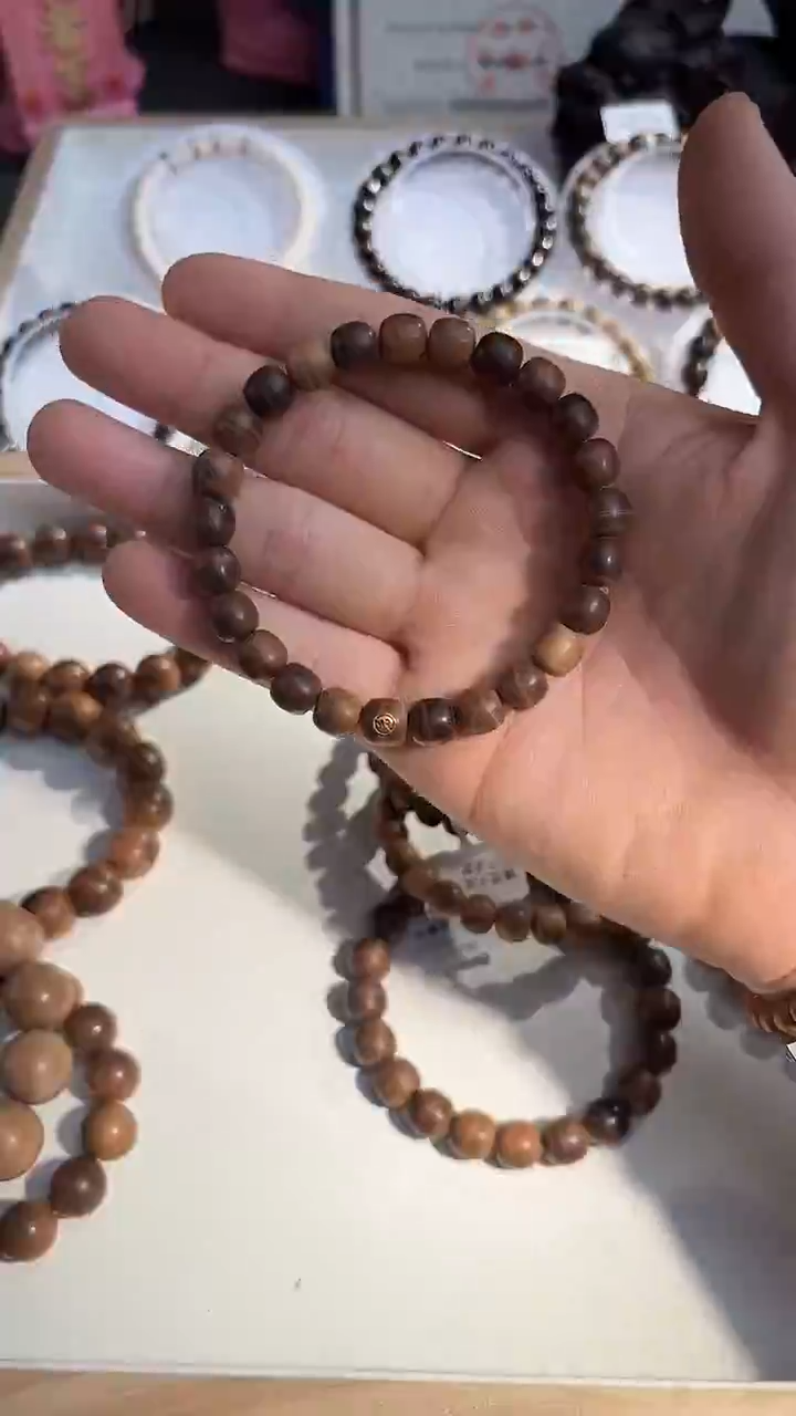 檀香木手串/手链焦糖味 小至醇 8*8.5/mm 金标款