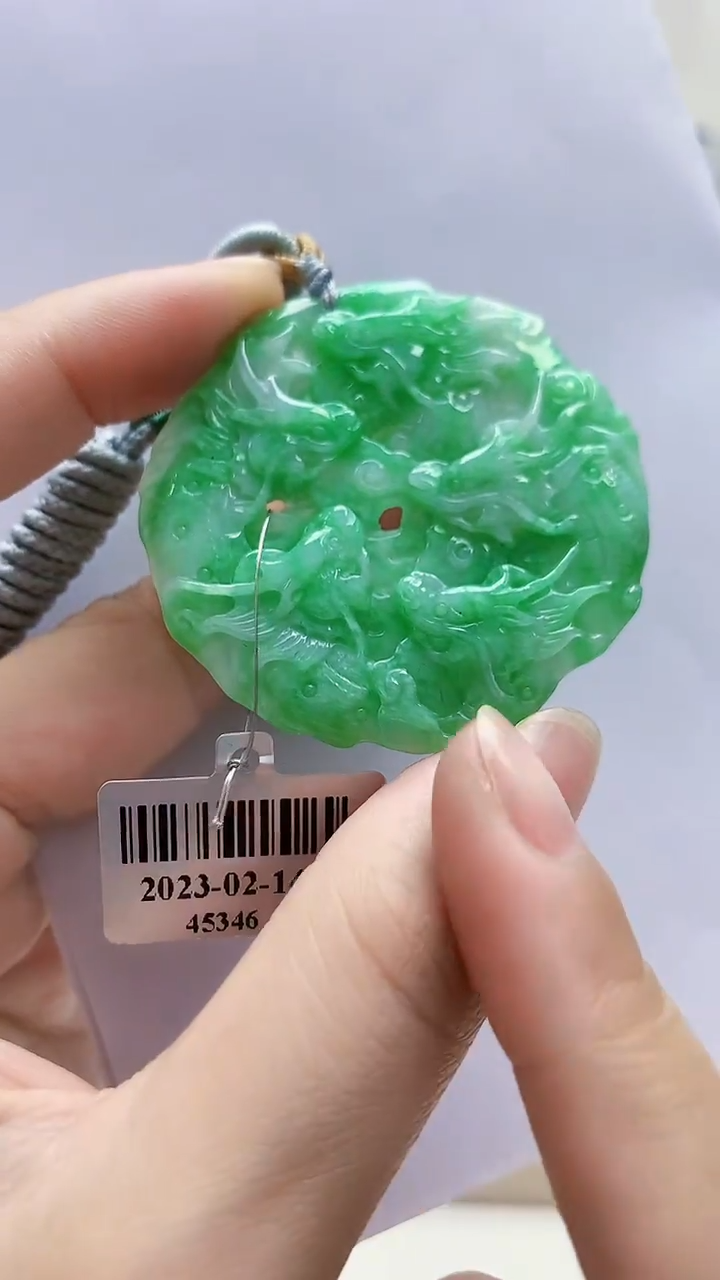 未镶嵌定制翡翠4957lr-毛货挂件17