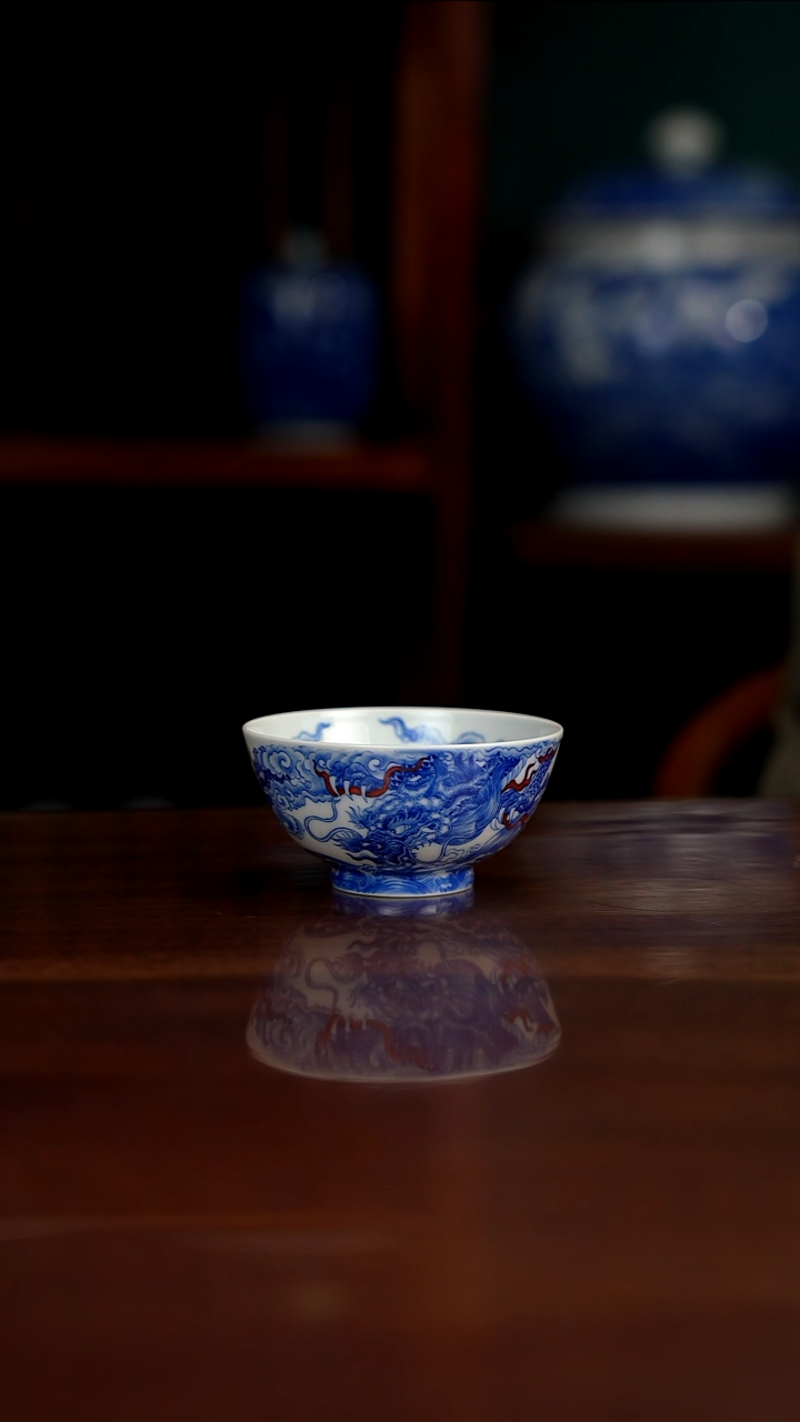 自成堂柴窑 龙杯