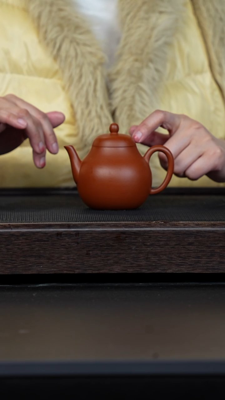 【闪购商品】紫砂茶壶微瑕孤品赵庄朱泥明式龙蛋