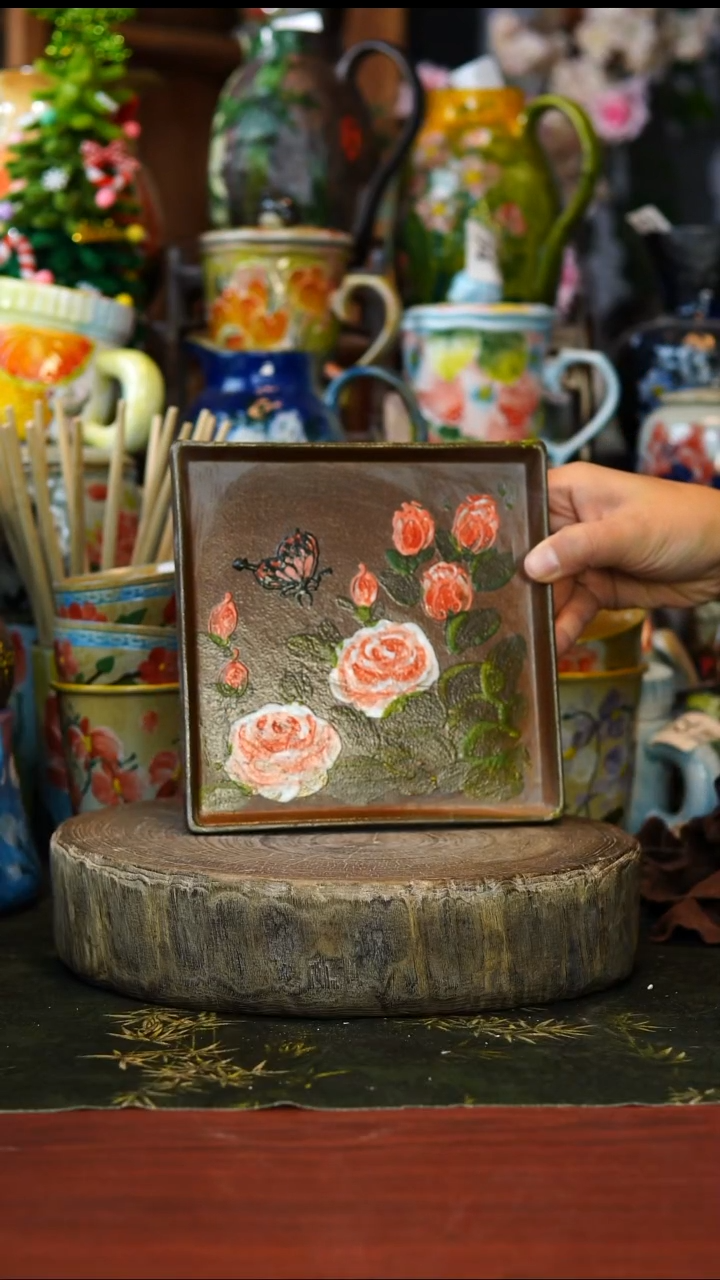 花瓶杯子碗163景德镇手工高温釉下彩