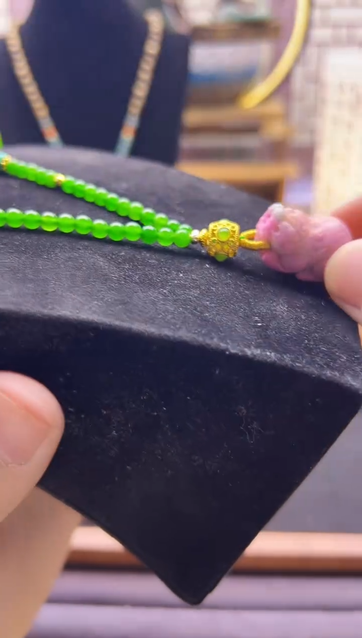 【闪购商品】和田玉颈饰14K金镶嵌X836