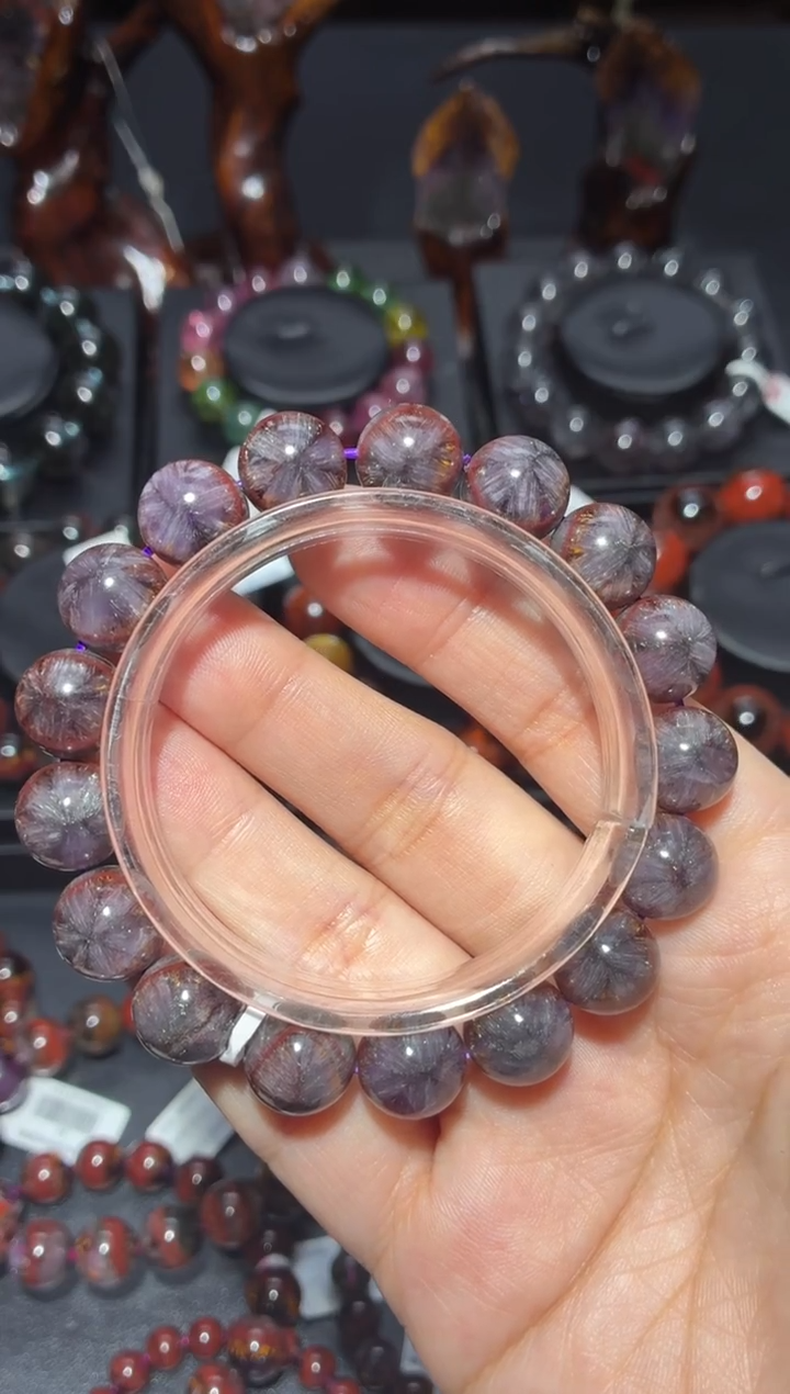 未镶嵌珠宝半成品水晶荼****³极光12mm-123