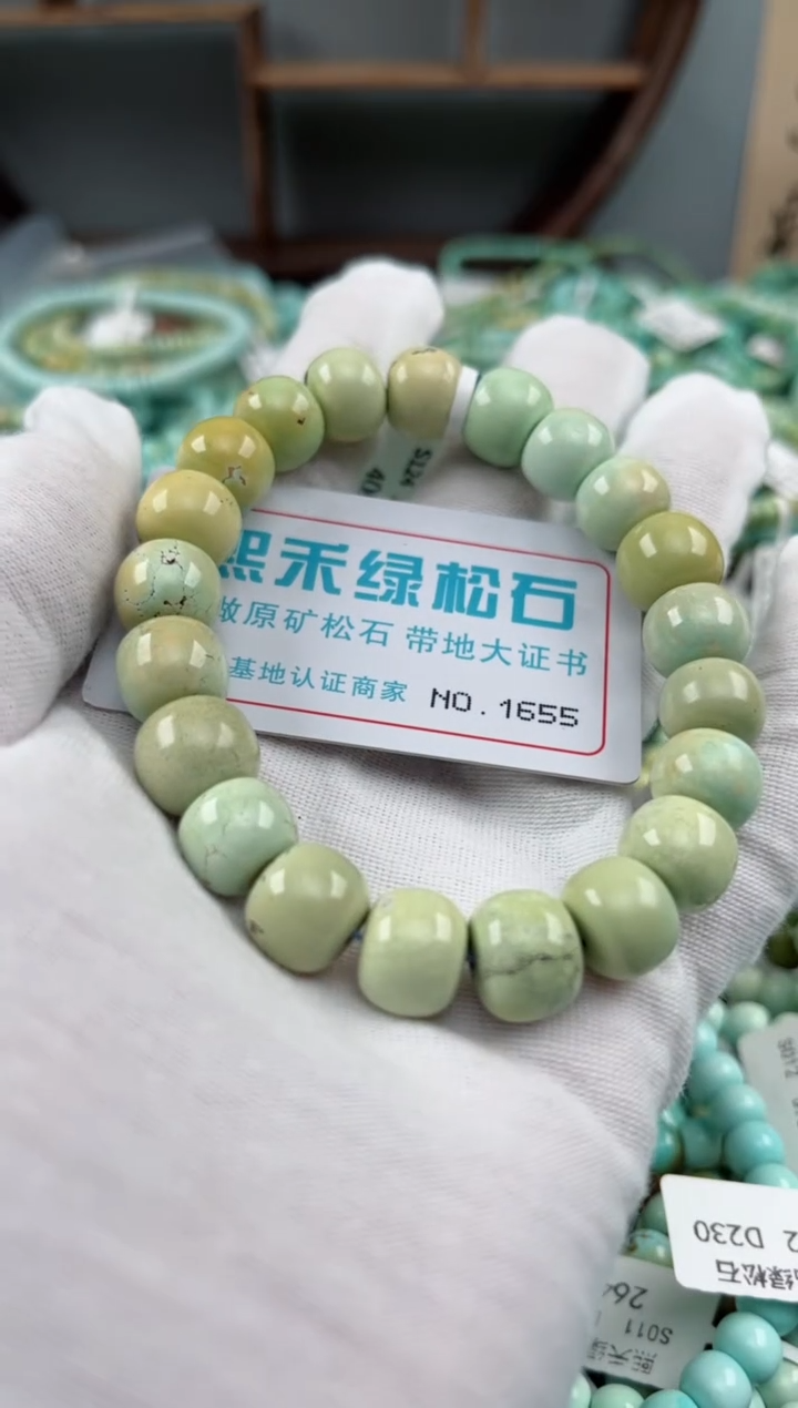 未镶嵌绿松石松石1655
