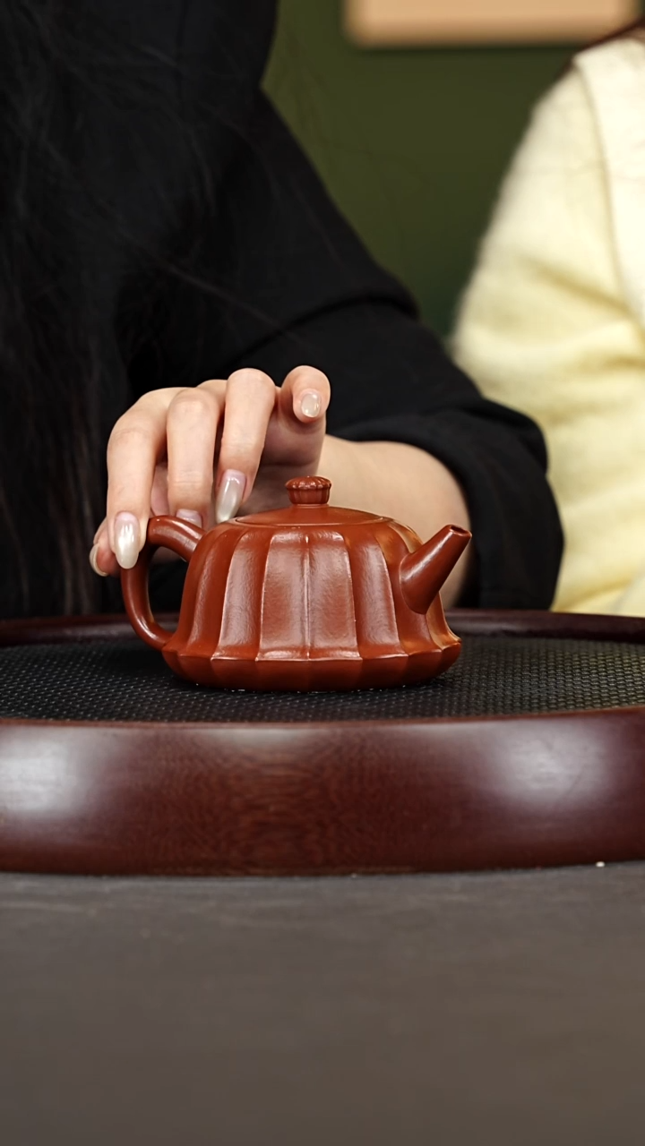 茶壶紫砂48HH锦菱 孟臣朱泥250cc