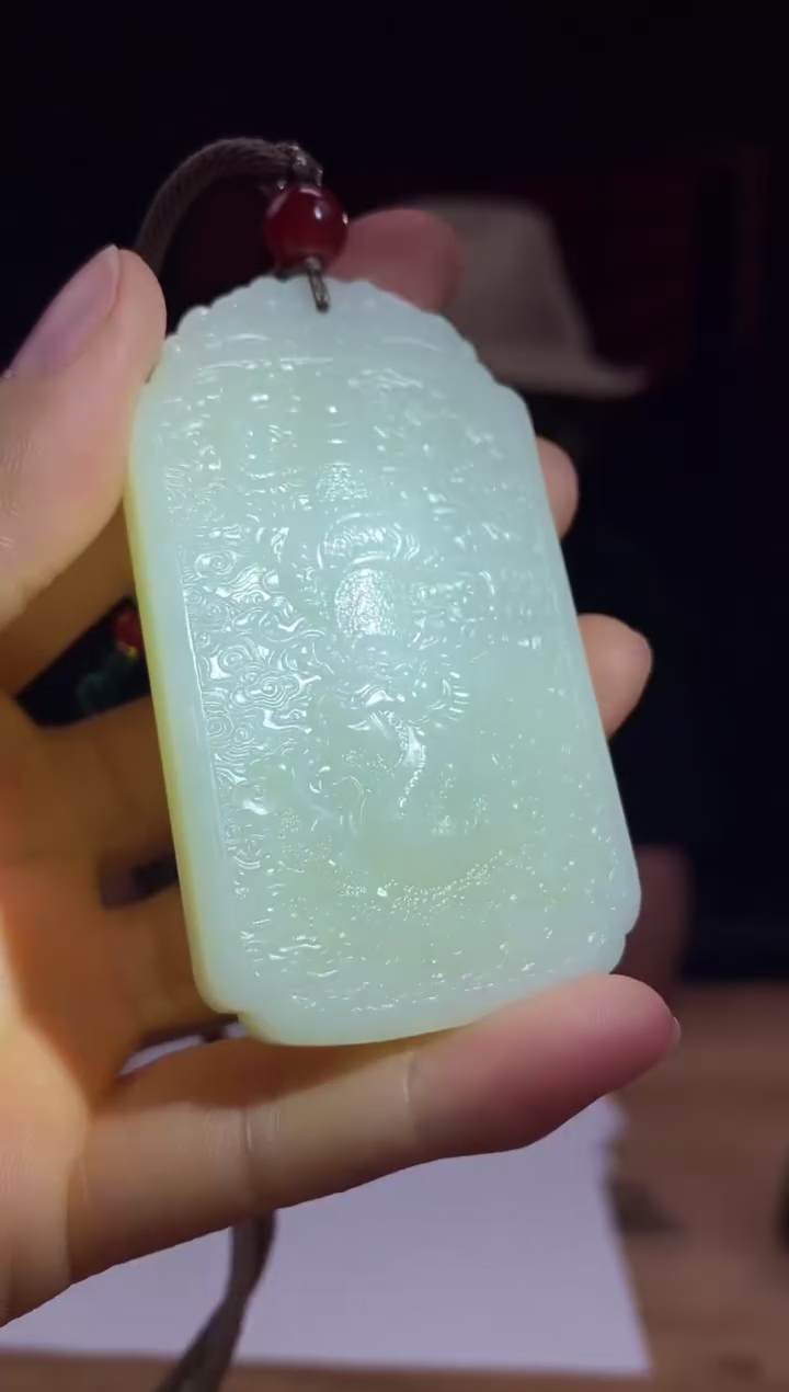 和田玉未镶嵌颈饰D967