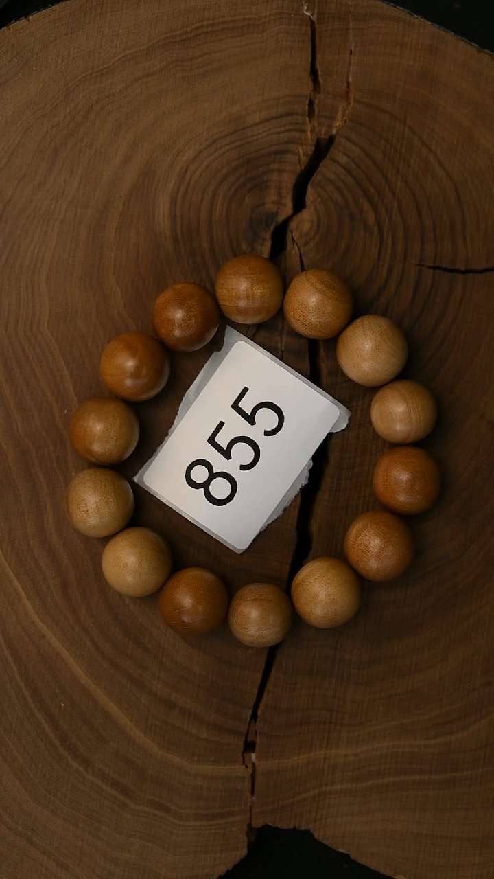 檀香木手串/手链老料1.5 单圈瑕疵-2号855