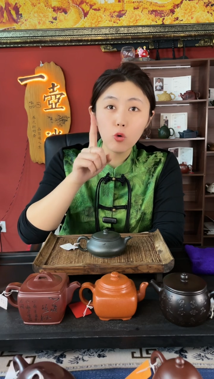 【闪购商品】紫砂茶壶光器明炉 家藏君子兰 吴国政
