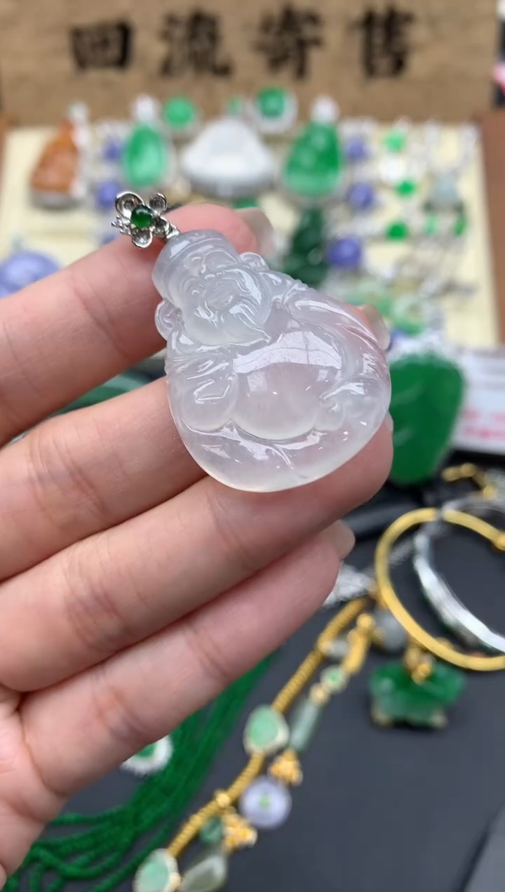 【闪购商品】翡翠颈饰18K金镶嵌305-中国好珍宝