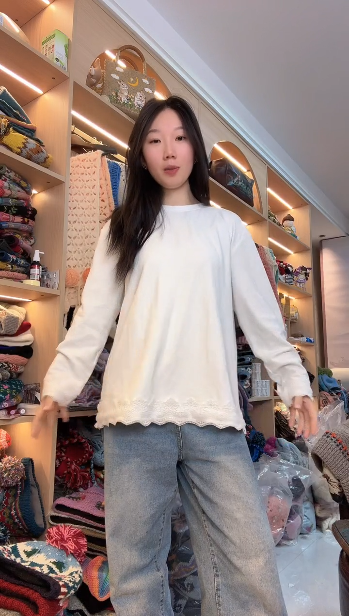 羊毛新疆棉白色打底 