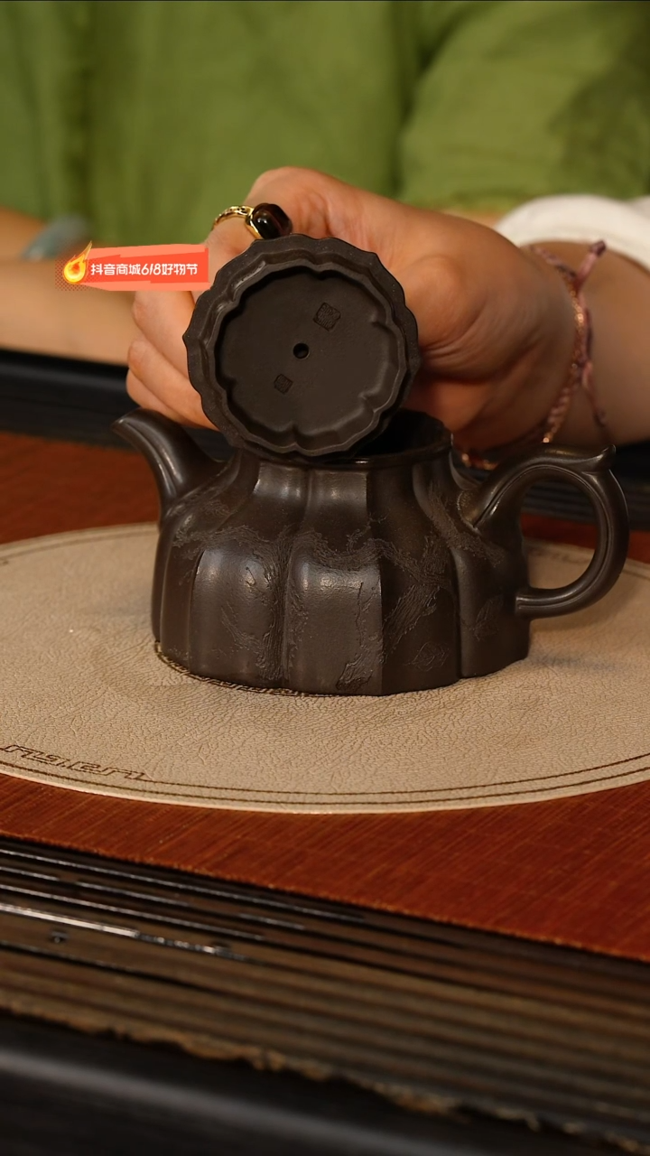 茶壶紫砂宜兴紫砂HH 老皮青 清欢