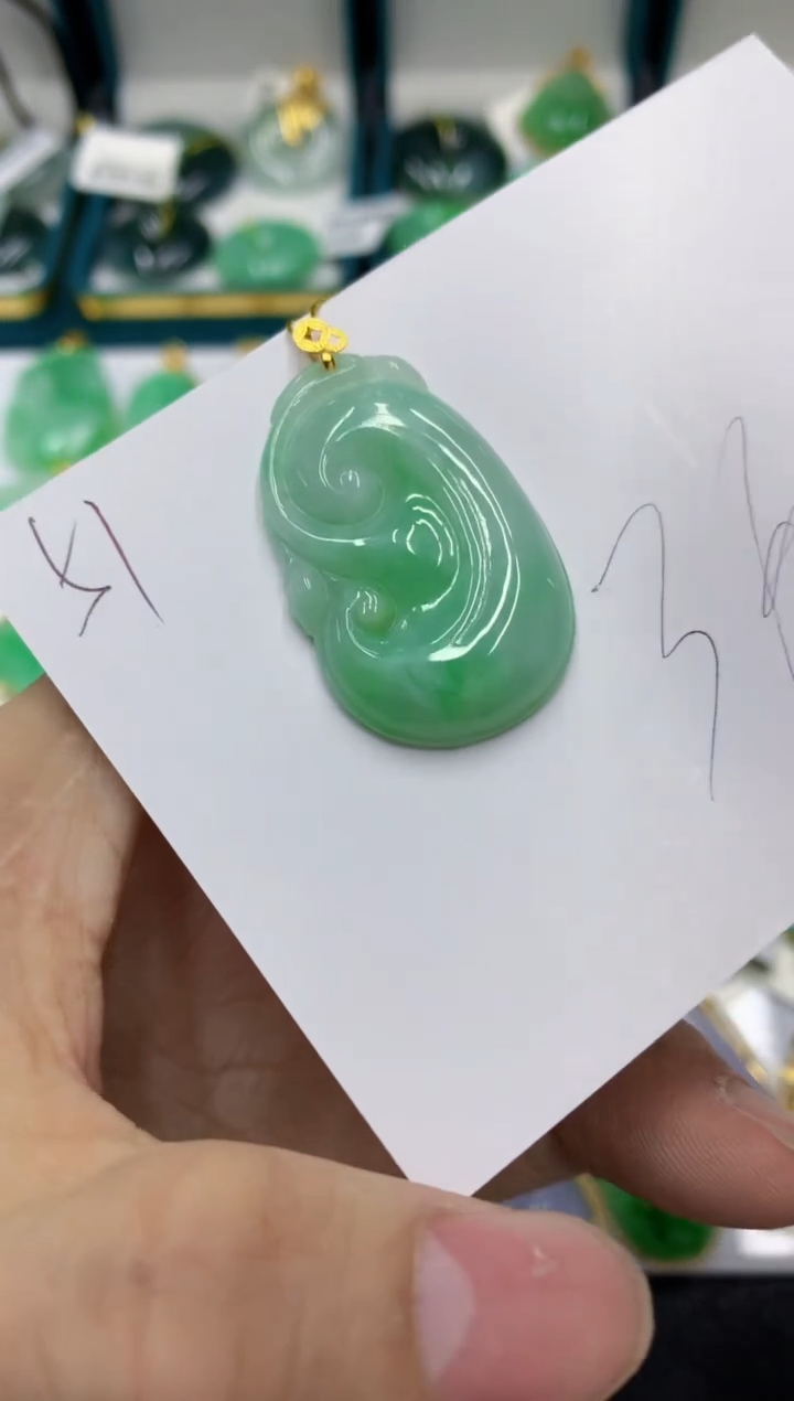 【闪购商品】翡翠颈饰18K金镶嵌号链接11111111111