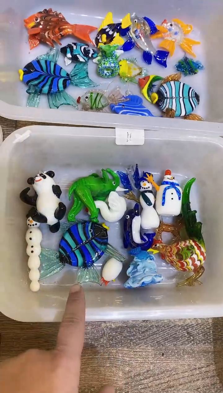 琉璃手工艺品瑕品套餐12件（瑕品不退换）