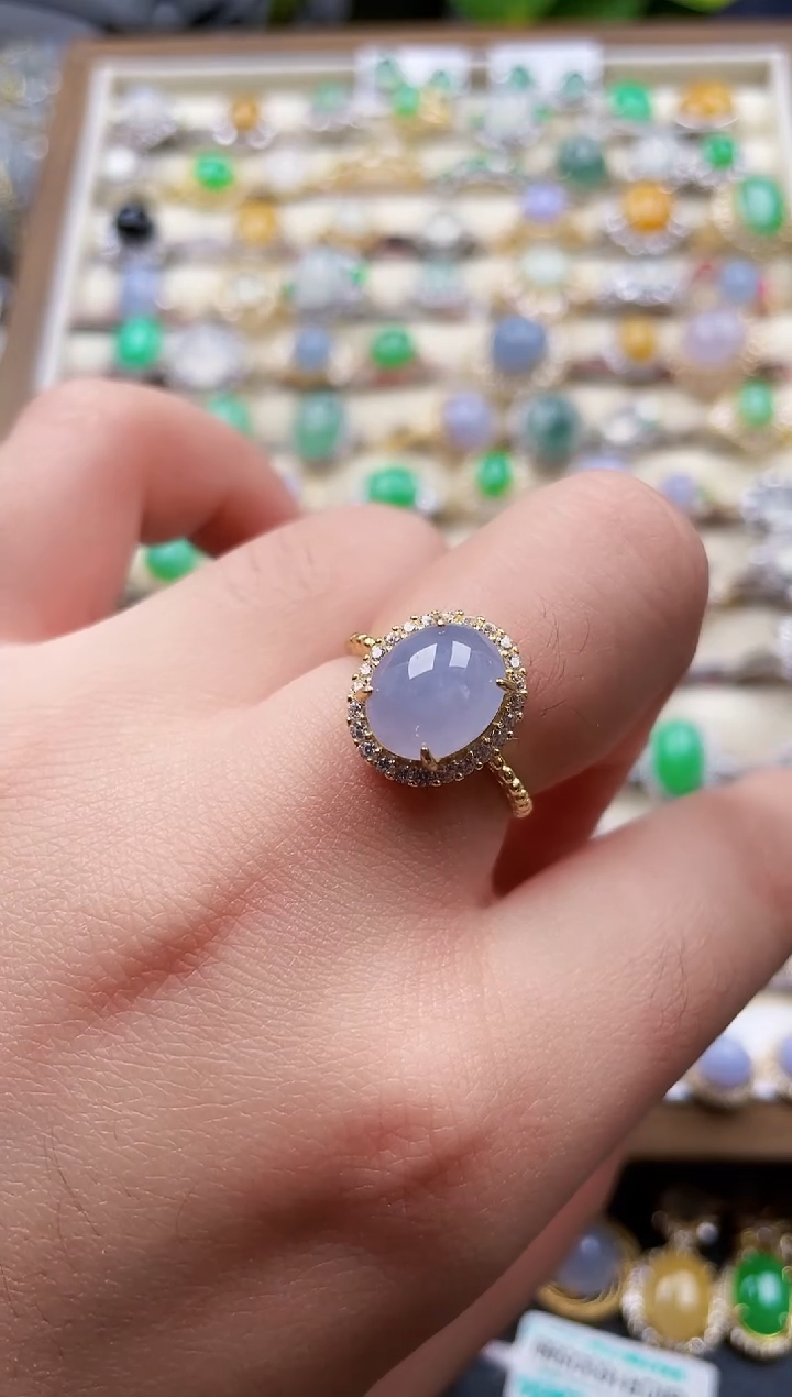 银S925镶嵌戒指翡翠34