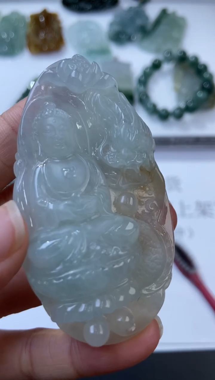 未镶嵌挂件翡翠356580  多人