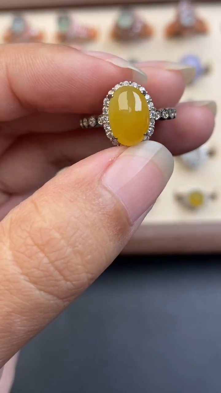 银S925镶嵌定制翡翠796060