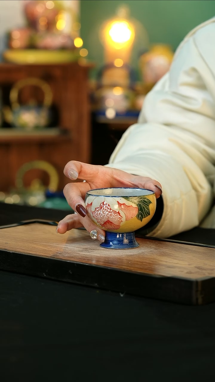 【闪购商品】杯手绘心瓷陶瓷浮力