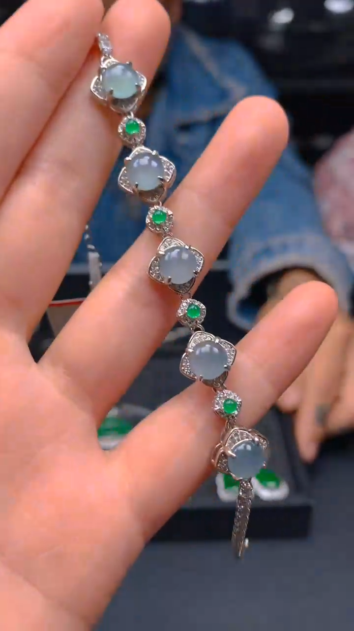 【闪购商品】翡翠手链未镶嵌0766626007/多样性发一