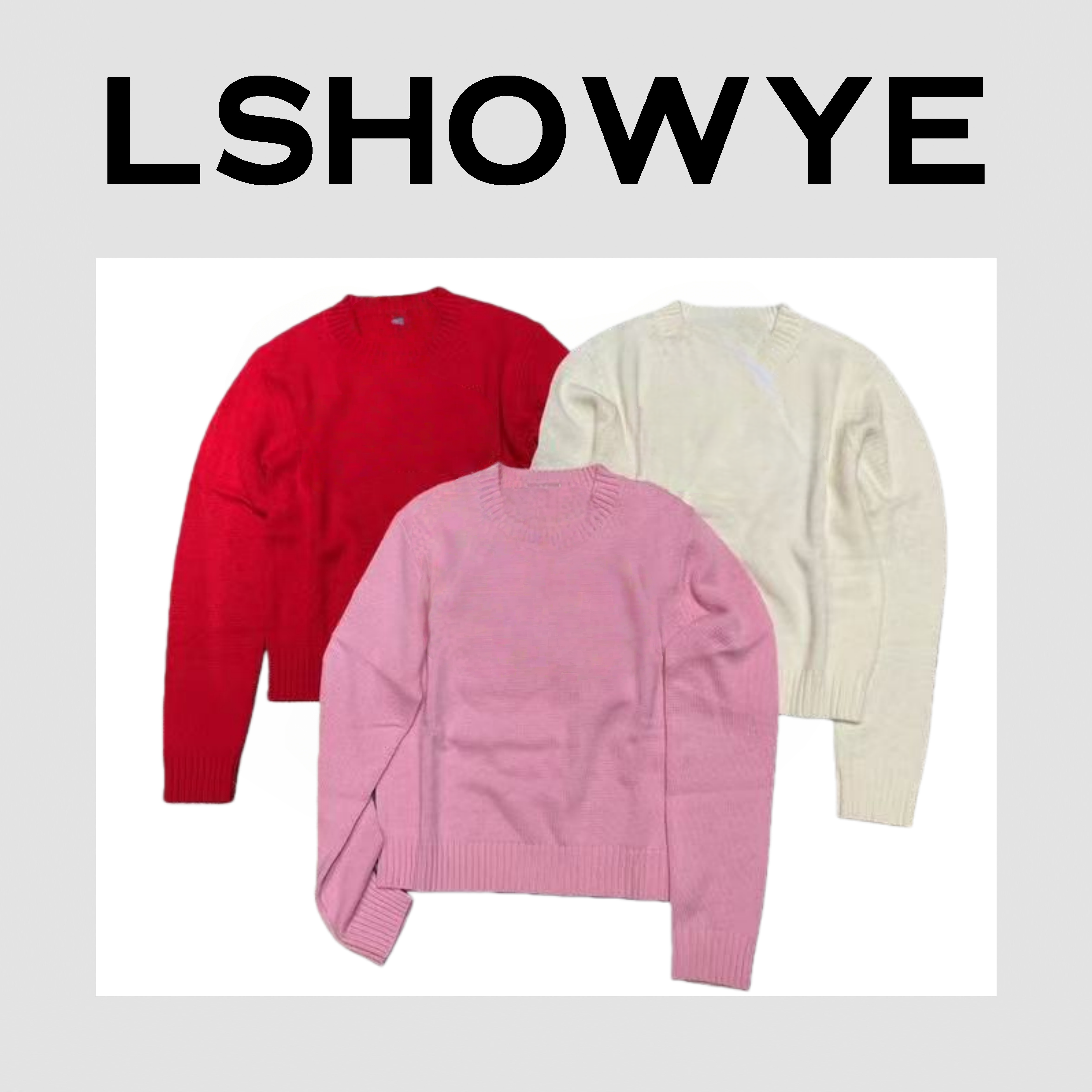 LSHOWYE｜套头字母毛衣z3487