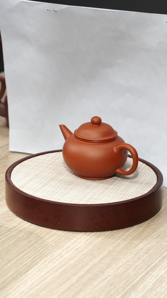 【闪购商品】朱泥茶壶瑕水平壶120CC容量