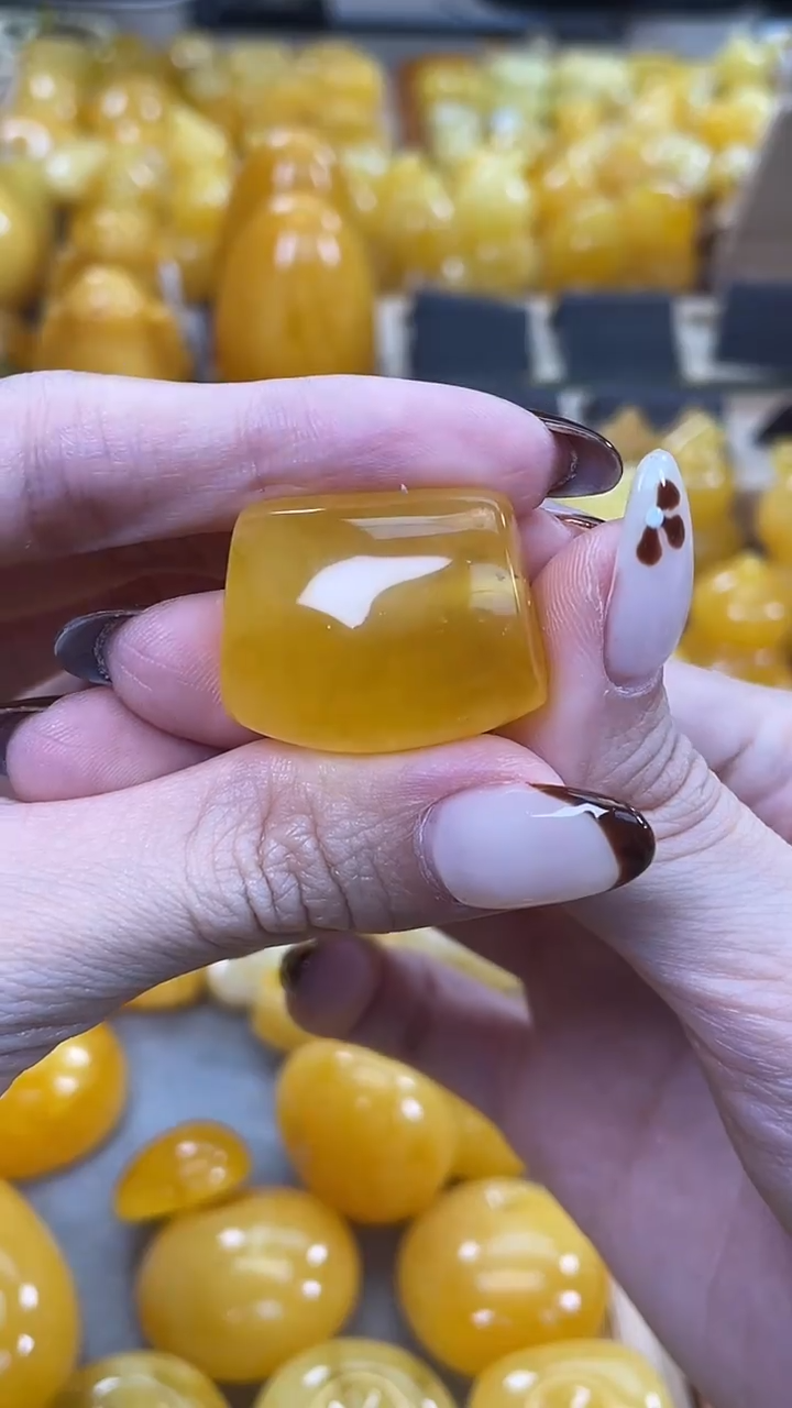 裸石琥珀未镶嵌微瑕j13