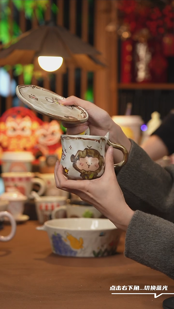 【闪购商品】杯子H024创意手绘陶瓷水杯