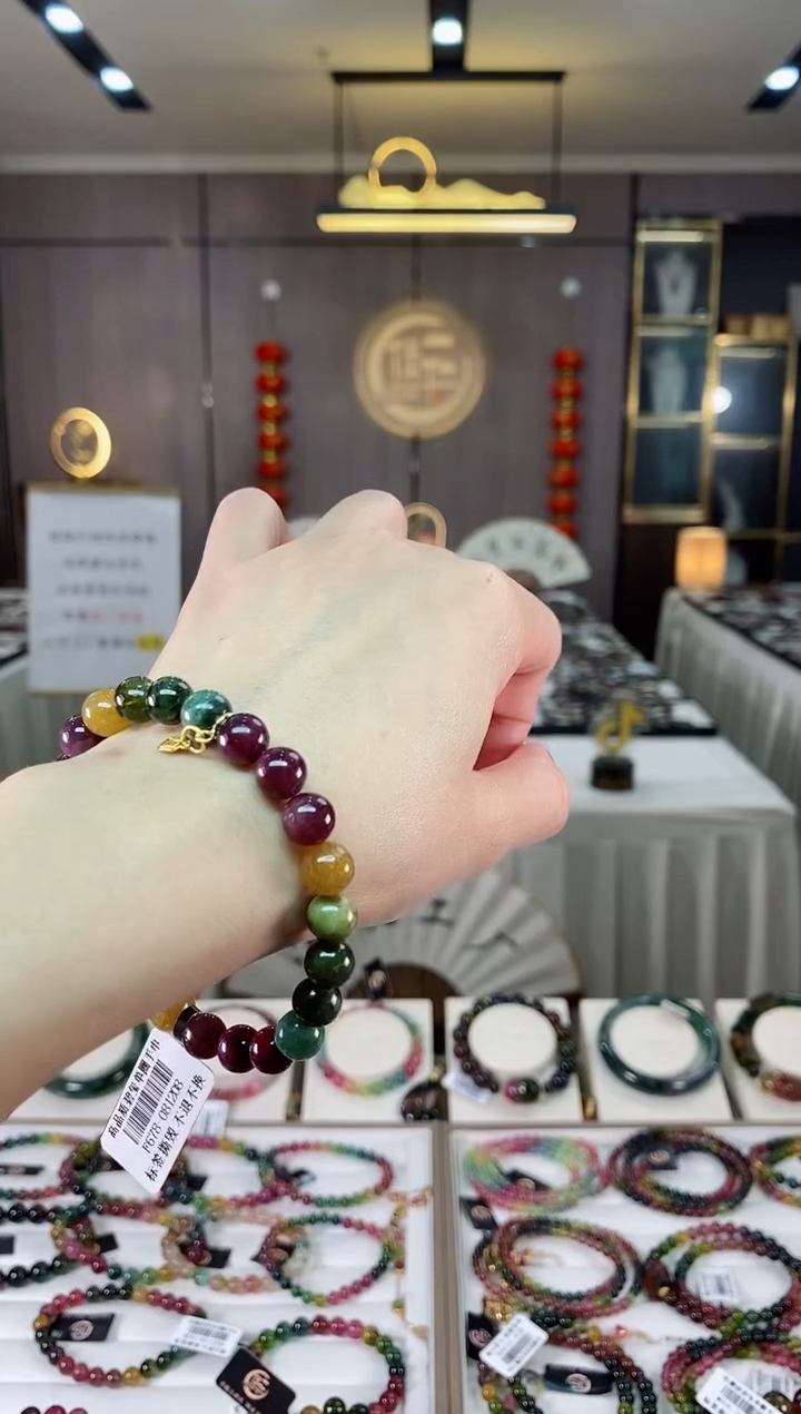 【闪购商品】碧玺单圈手串8mm+未镶嵌（多样性发一条）hon