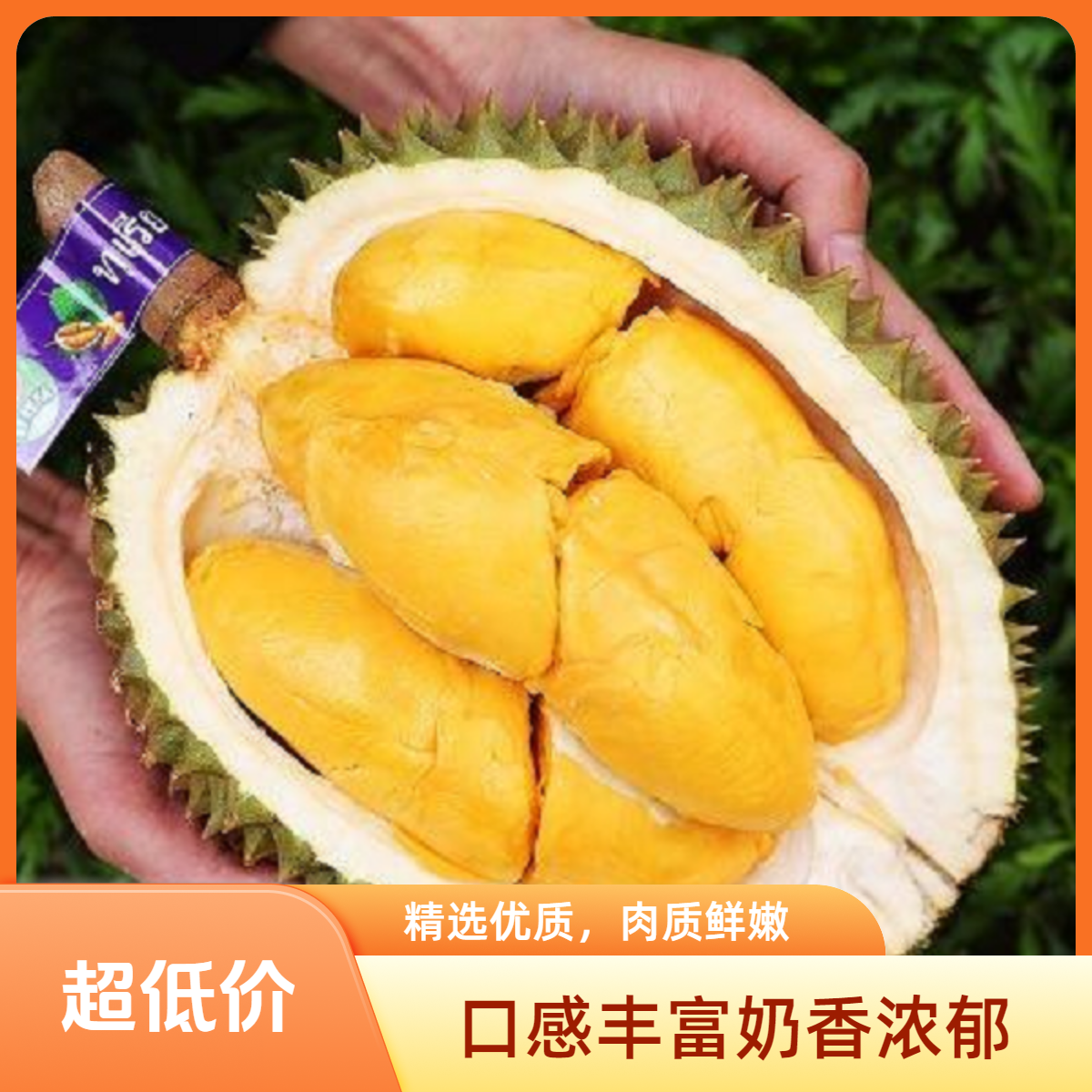 金枕福利果新鲜榴莲3-5斤 核小金枕榴莲榴莲同城配金枕泰国