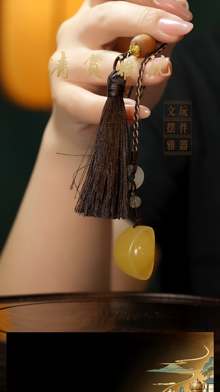 玉《小元宝》手把件摆件