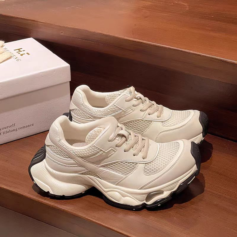 爆款老爹鞋女2025春季新款今年流行厚底增高女鞋F9-199-09  