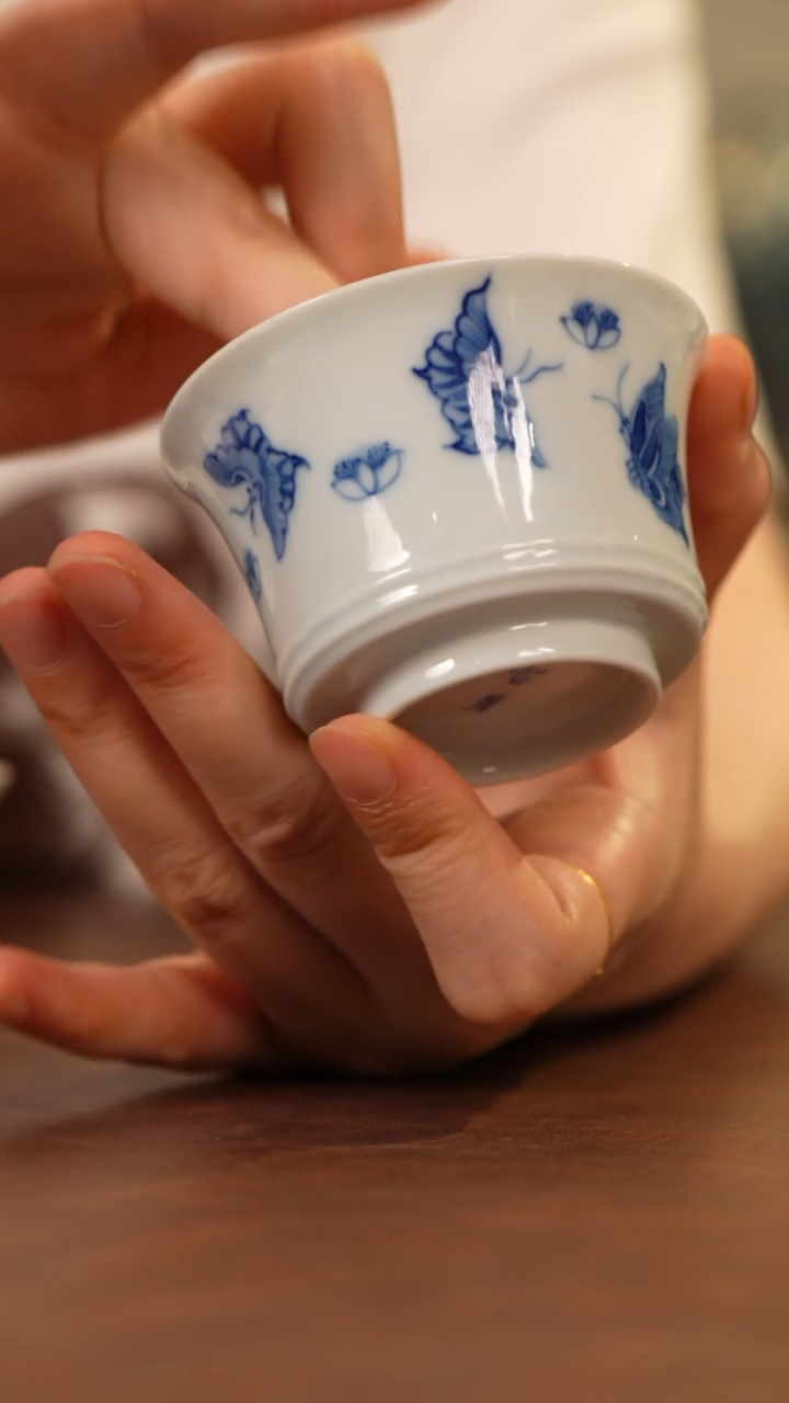 杯景德镇青花主人杯