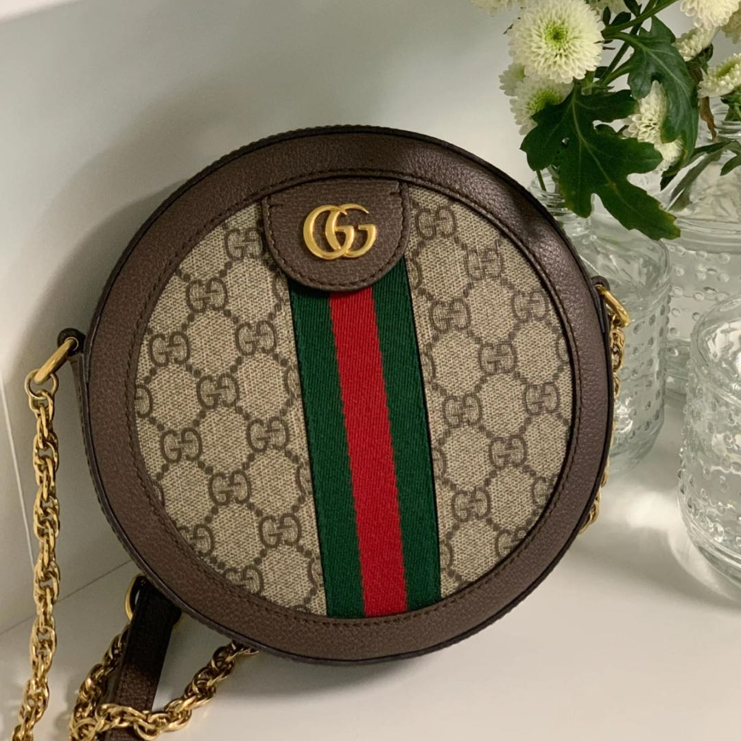 99新 GUCCI/古驰 古驰老花圆饼