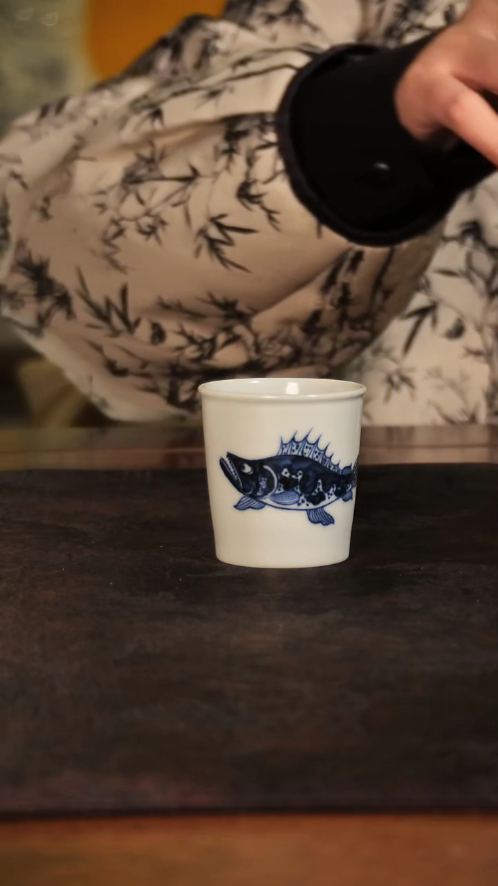 唐语青花鳜鱼主人杯