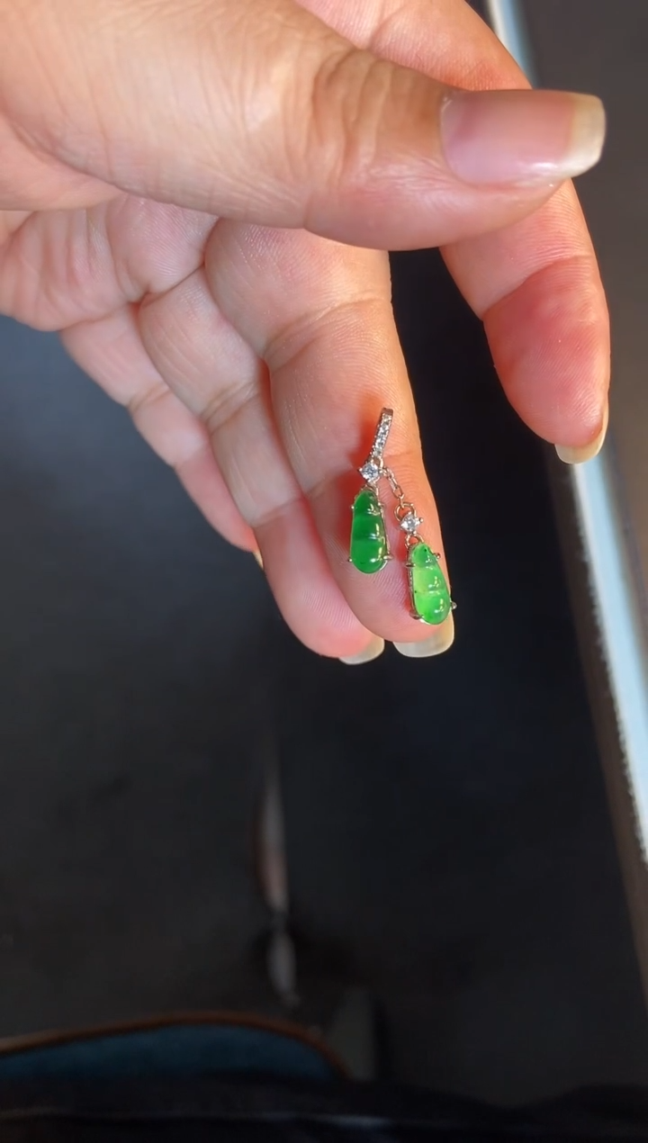 吊坠(不含链)银S925镶嵌翡翠1