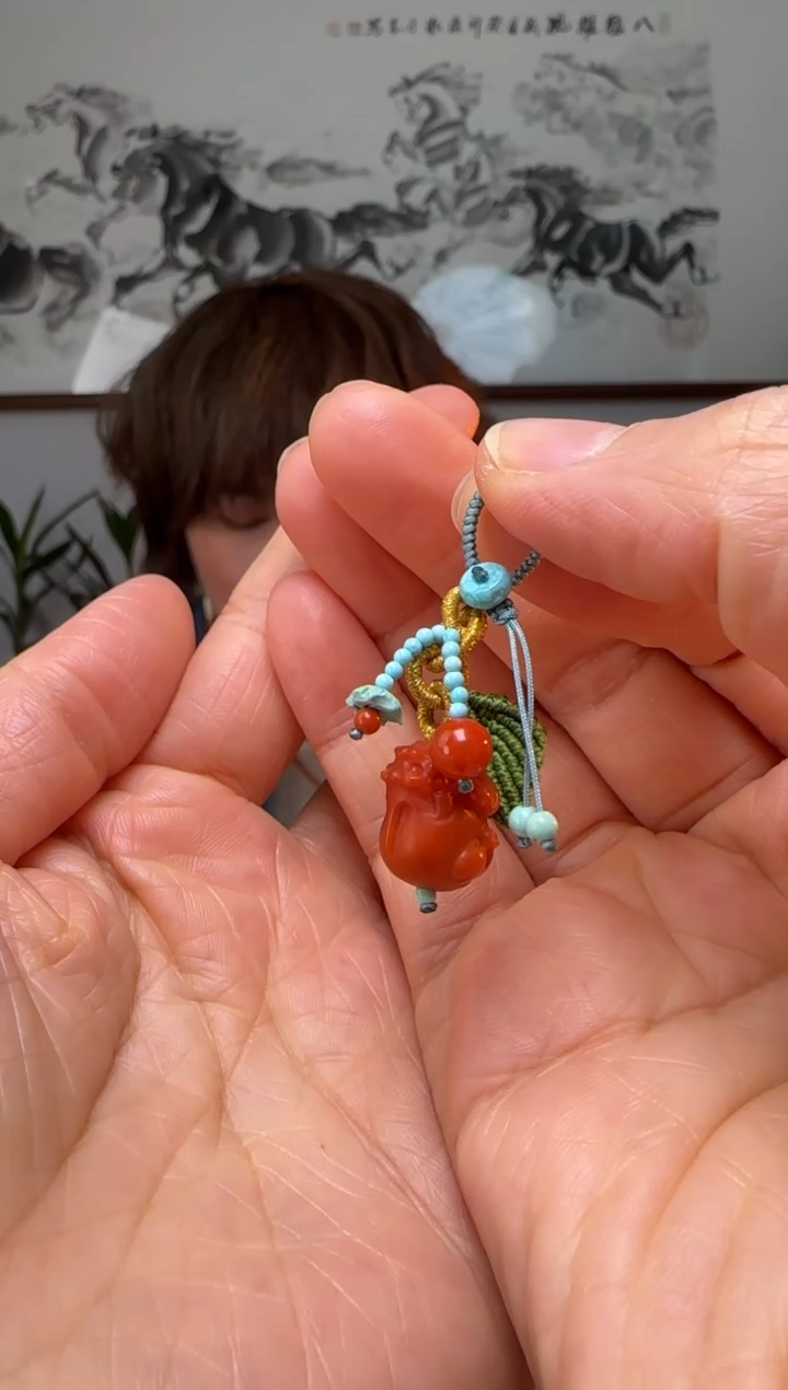 【闪购商品】南红玛瑙提溜未镶嵌时尚百搭A1688