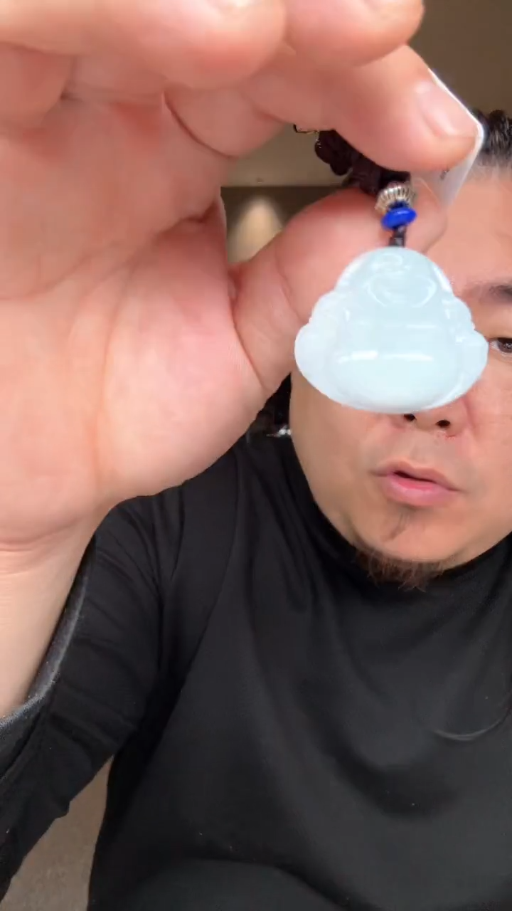 吊坠(不含链)未镶嵌翡翠天然缅甸A货翡翠（佛公）多样性发其一