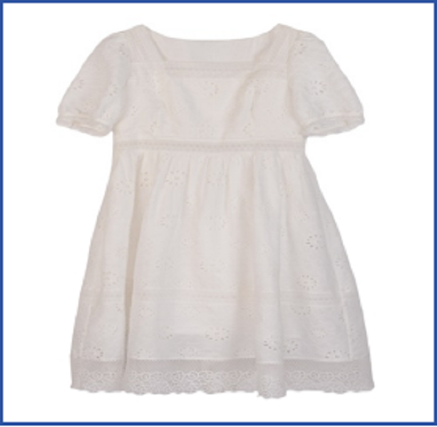 90L7045芭依璐栀子白连衣裙