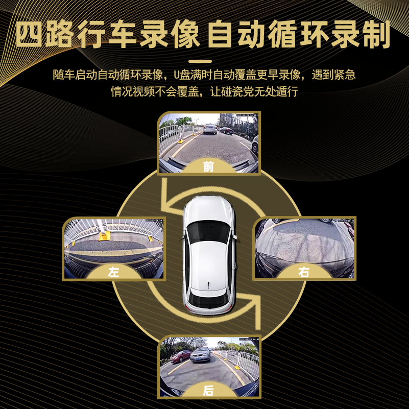 重复【雷克萨斯专用】720全景影像360记录仪大屏导航一体机原车升级